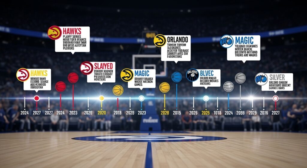 Atlanta Hawks vs Orlando Magic Timeline