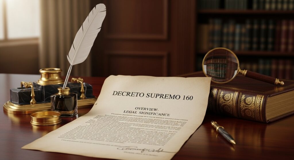 decreto supremo 160