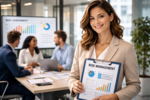 A professional graphic showing "Risk Management: The Recession-Proof Skillset of 2026" representing the CRMA certification journey.